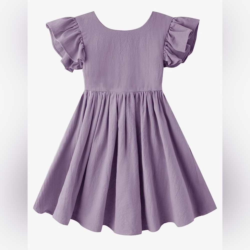 Toddler Girl Cotton Linen Dress